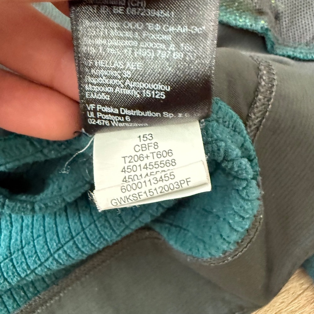The North Face Full Zip Jacket Fleece Technical | Teal Gray | Size XL - Picture 5 of 12